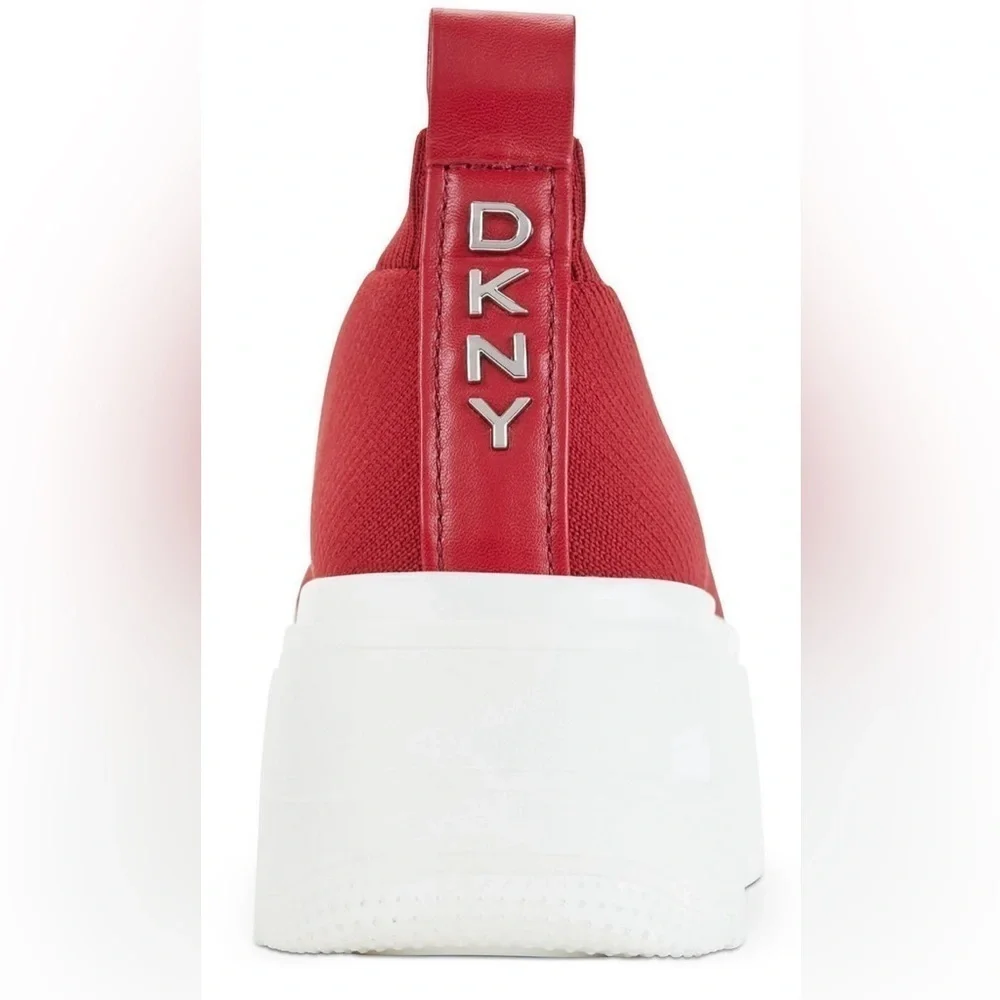DKNY Mada Slip On Red Sneaker Size 8.5M